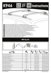 Yakima K946 Instructions