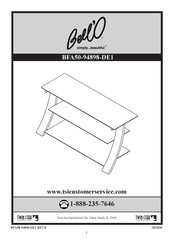 Twin-Star International Bell'O BFA50-94898-DE1 Instructions De Montage