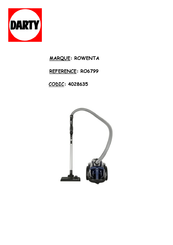 Rowenta ERGO FORCE CYCLONIC RO6799 Mode D'emploi