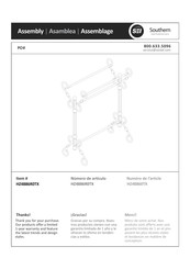 Southern Enterprises HZ4886R0TX Instructions D'assemblage