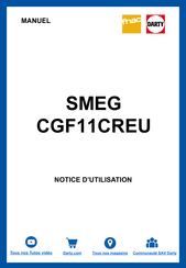 Smeg CGF11CREU Manuel De L'utilisateur