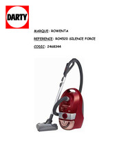 Rowenta SILENCE FORCE RO4520 Mode D'emploi