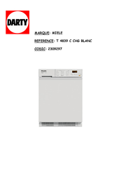 Miele SOFTTRONIC 4839 Ci Mode D'emploi