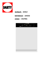 Miele G4302 Mode D'emploi