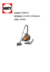 Rowenta INTENSIUM RO 667911 Mode D'emploi