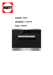 Miele H6800BP Notice D'utilisation Et De Montage