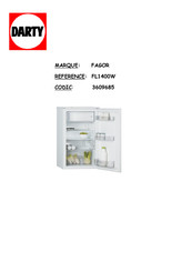 Fagor FL1400W Guide D'installation Et D'utilisation