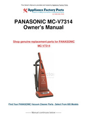 Panasonic MC-V7314 Manuel D'utilisation