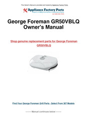 George Foreman GR50VPUQ Mode D'emploi