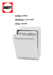 Miele G 5170 SCVI Mode D'emploi