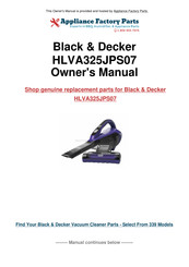 Black & Decker HLVA325BP Mode D'emploi