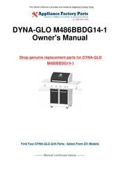 Dyna-Glo M486BBDG14-D Mode D'emploi