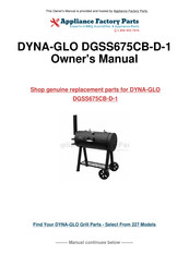 Dyna-Glo DGSS675CB Mode D'emploi