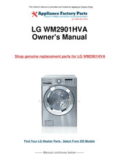 LG WM2901HVA Guide De L'utilisateur Et Directives D'installation