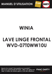 WINIA WVD-07T0WW10U Manuel D'utilisation