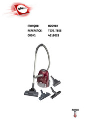 Hoover TELIOS PLUS TE55 Manuel D'utilisation