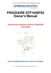 Gibson GTF1040FS2 Guide De L'utilisateur