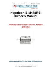 Napoleon BIM485RB Mode D'emploi