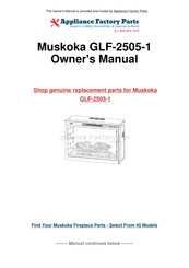 Muskoka GLF-2505-1 Guide D'utilisation Et D'entretien