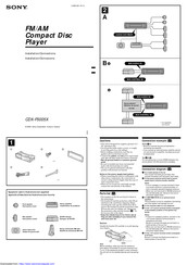 Sony CDX-F5005X Installation/Connexions