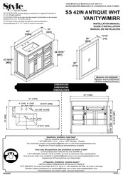 Style selections ROSENDALE 42AW COMBO Guide D'installation