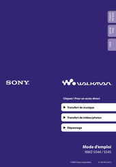 Sony Walkman NWZ-S545 Mode D'emploi