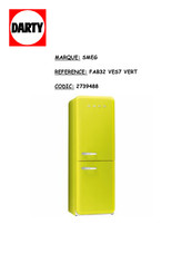 Smeg FAB32 VES7 Mode D'emploi