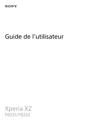 Sony F8332 Guide De L'utilisateur