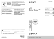 Sony BRAVIA KDL-40NX805 Mode D'emploi