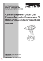 Makita DHP489 Manuel D'instruction