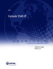 Mitel Console 5540 IP Guide De L'usager