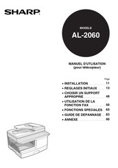 Sharp AL-2060 Manuel D'utilisation