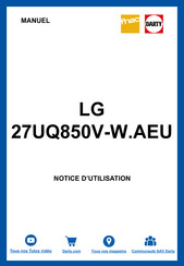 LG 27UQ850V-W.AEU Manuel D'utilisation