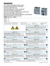 Siemens 3VA27326 4P Serie Notice D'utilisation