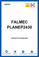 FALMEC Plane Plus 2430 Mode D'emploi