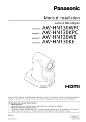 Panasonic AW-HN130KPC Mode D'installation