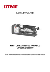 OTMT 0T222300 Manuel D'utilisation