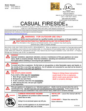 Owlee CASUAL FIRESIDE Forma Mode D'emploi