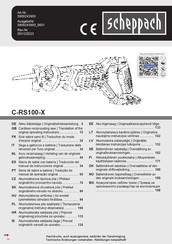 Scheppach C-RS100-X Traduction Du Mode D'emploi Original