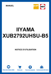 Iiyama ProLite XUB2792UHSU-B5 Mode D'emploi