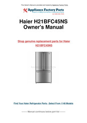 Haier H21BFC45NS Guide De L'utilisateur