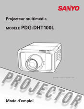 Sanyo PDG-DHT100L Mode D'emploi