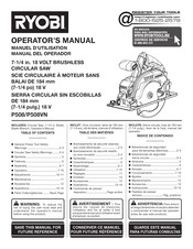 Ryobi P508VN Manuel D'utilisation