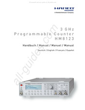 Hameg Instruments HM8123 Manuel