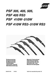 ESAB PSF 405 RS3 Manuel D'instructions