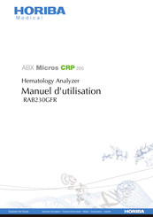 horiba ABX Micros CRP 200 Manuel D'utilisation