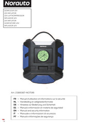 NORAUTO 2389387 Manuel D'utilisation Et Informations Sur La Sécurité