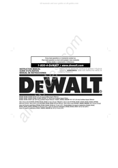 DeWalt DWO59 Guide D'utilisation