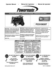 Powermate PC0106507 Manuel De L'opérateur