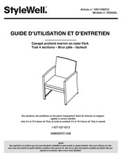 StyleWell 1001199219 Guide D'utilisation Et D'entretien